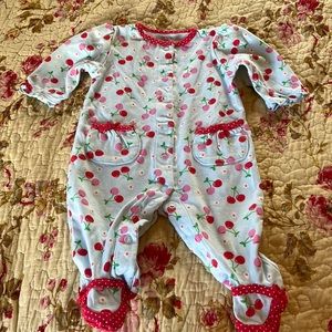 Carters blu&red design, cotton   snaps, size3 mo, $25